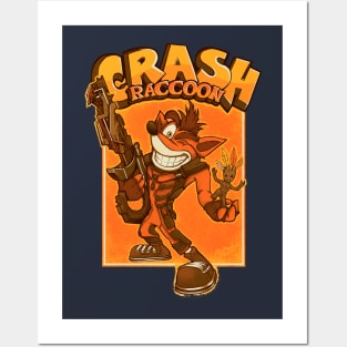 Crash Raccoon Posters and Art